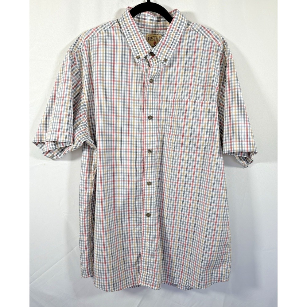 Redhead Brand shirt size xl short sleeves button up check